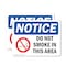 Signmission Do Not Smoke In This Area OSHA Notice Sign, Vinyl Decal, 10in W x 7in L, 2PK OS-2PACK-NS-D-710-L-15482 - alternate 1